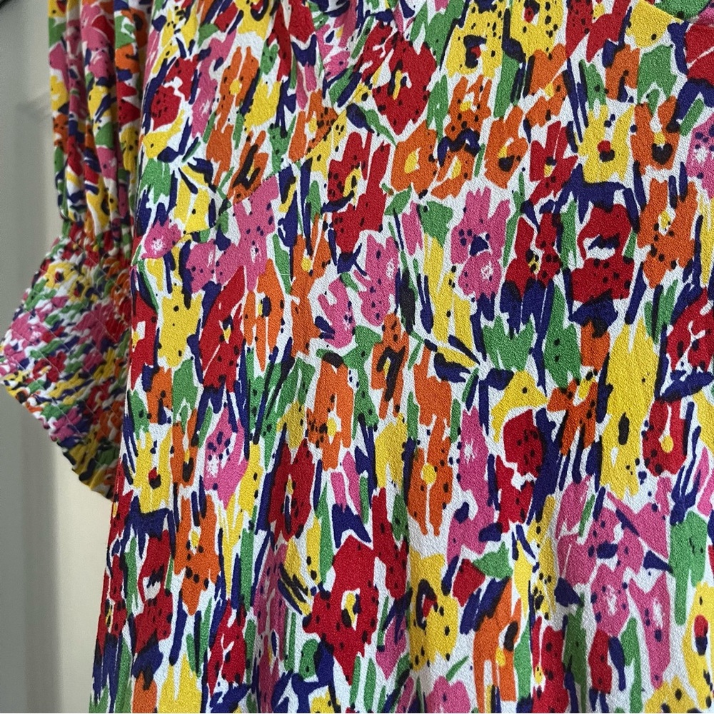 RIXO x Target Collab Multicolor Abstract Floral Midi Dress - Picture 7 of 14